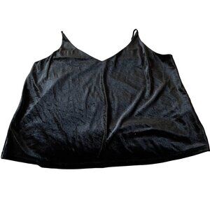 Banana Republic Spaghetti Strap Tank Top, size L Black Velvet